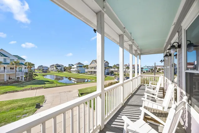 a view of a city from a balcony