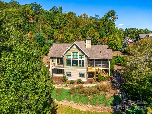 a house view with a garden space