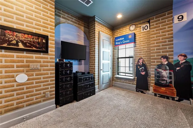 a bathroom with a tub a sink and a mirror