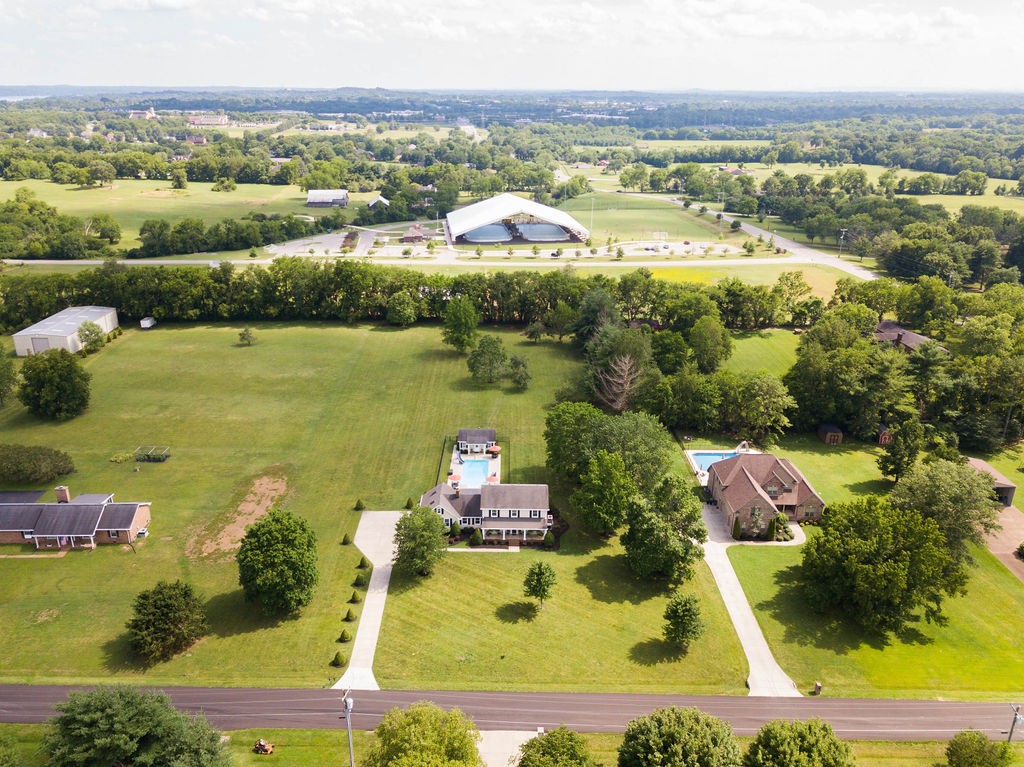 205 Spring Valley Road Hendersonville, TN 37075 - Photo 45 of 51 an aerial view of a residential houses with outdoor space swimming pool and lake view