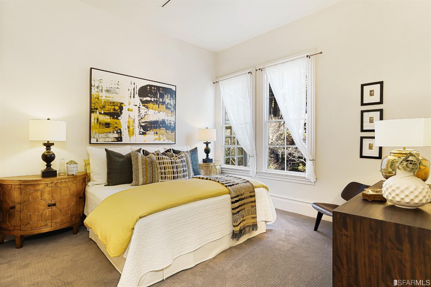 720 Waller Street San Francisco, CA 94117 - Photo 23 of 44 a bedroom with a bed and a window