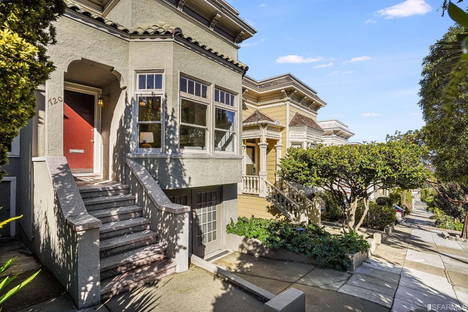 720 Waller Street San Francisco, CA 94117 - Photo 43 of 44 a front view of a building with garden
