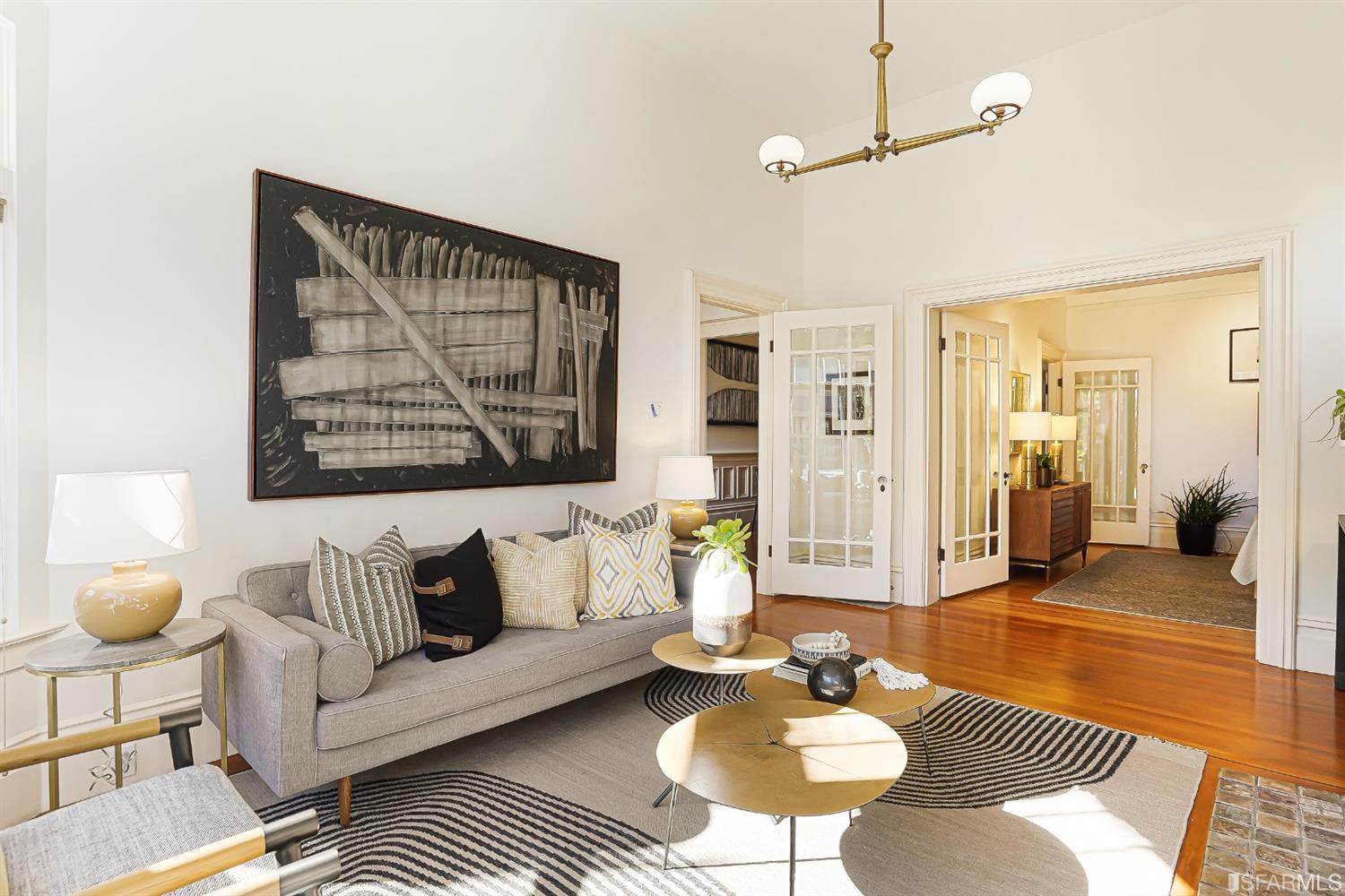 720 Waller Street San Francisco, CA 94117 - Photo 5 of 44 a living room with furniture and wooden floor