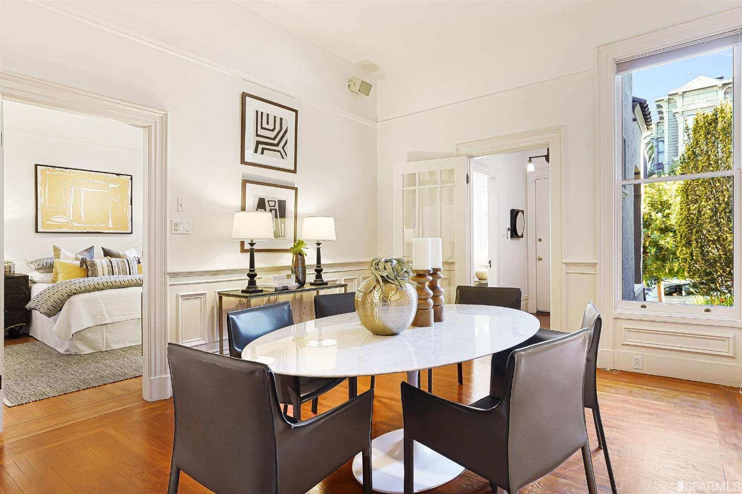 720 Waller Street San Francisco, CA 94117 - Photo 10 of 44 a dining room with furniture and window