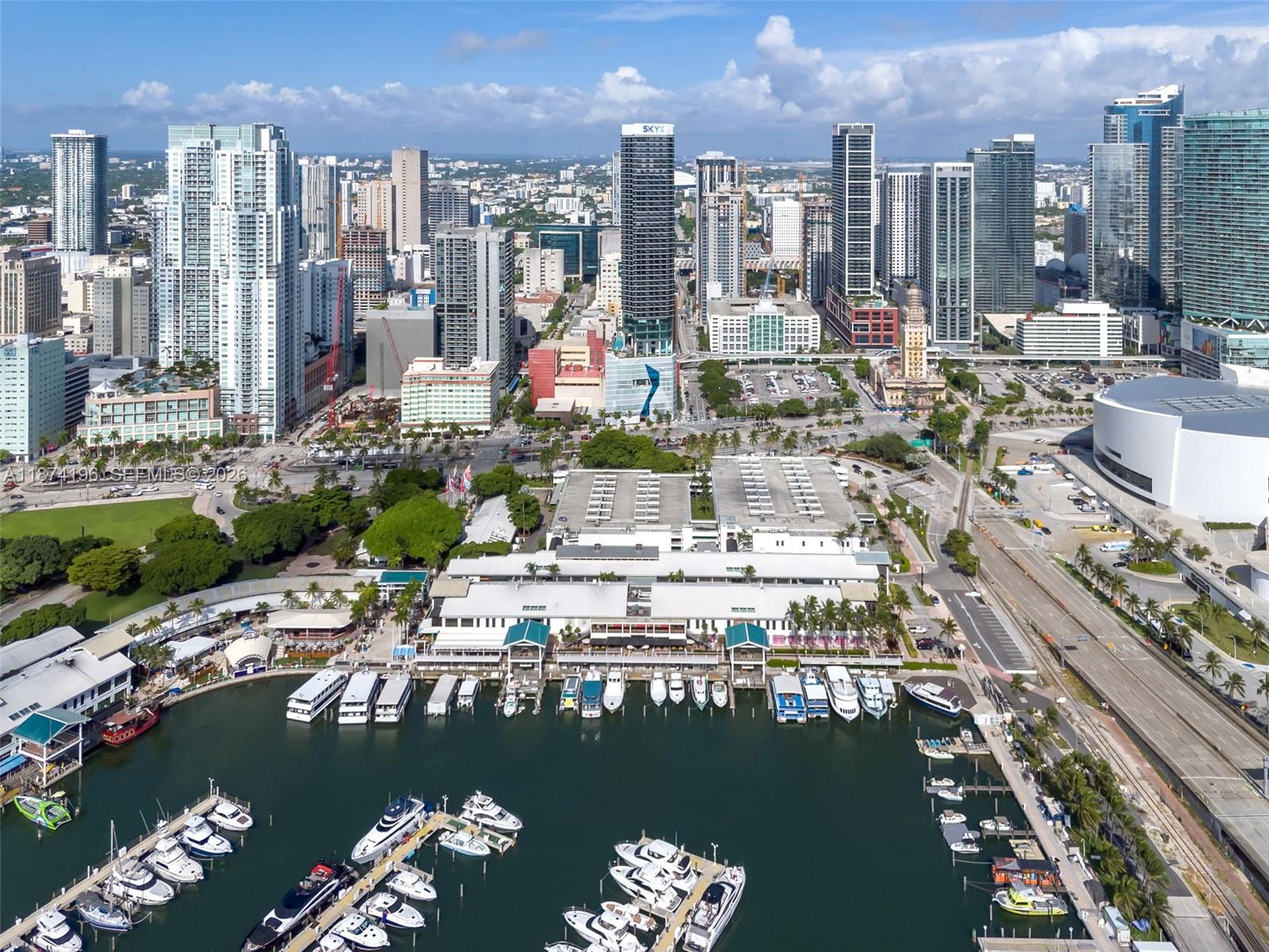 159 Northeast 6th Street, Unit 4016 Miami, FL 33132 - Photo 32 of 50 a view of a city with tall buildings