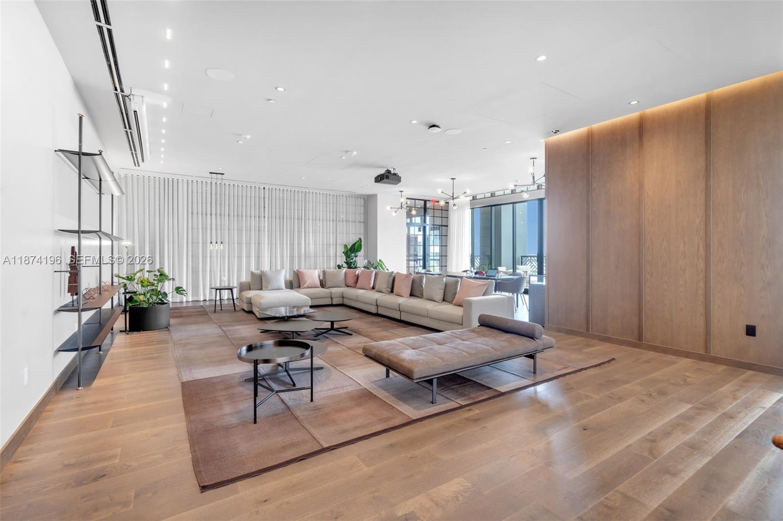 159 Northeast 6th Street, Unit 4016 Miami, FL 33132 - Photo 48 of 50 a living room with furniture and a large window