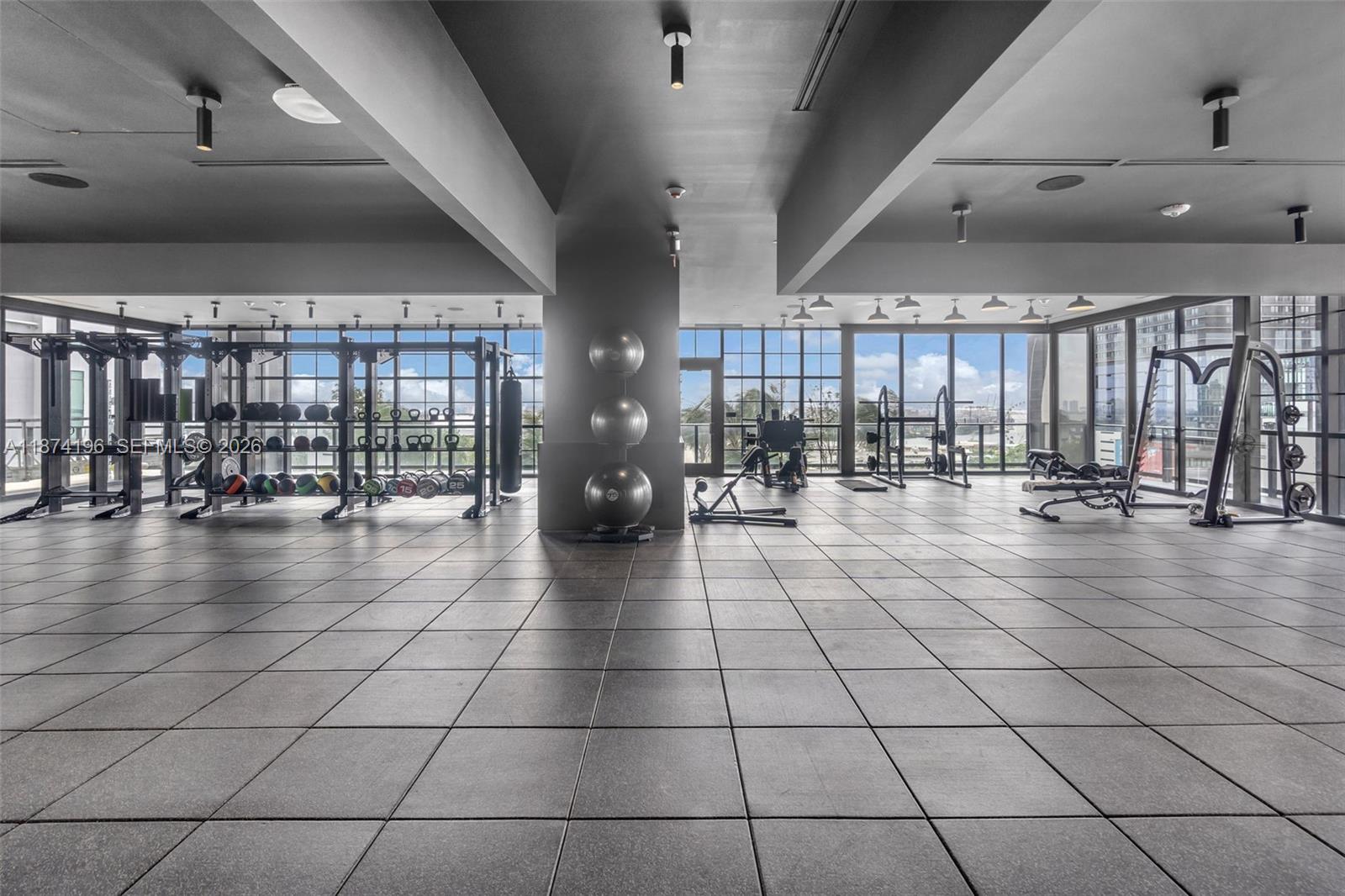 159 Northeast 6th Street, Unit 4016 Miami, FL 33132 - Photo 50 of 50 a lobby with furniture and a glass door