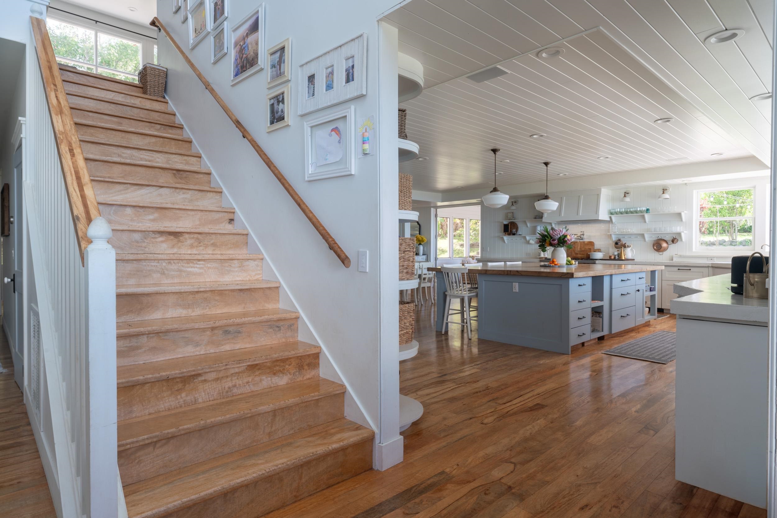 1630 Olinda Road Makawao, HI 96768 - Photo 24 of 50 a view of kitchen and hall with wooden floor