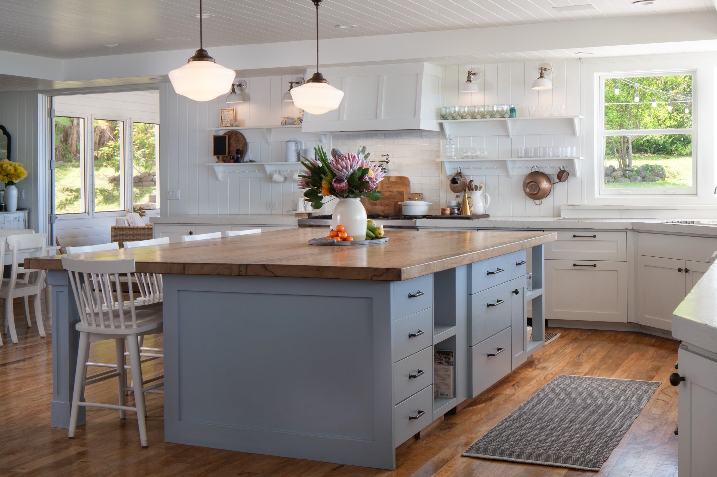 1630 Olinda Road Makawao, HI 96768 - Photo 7 of 50 a kitchen with sink cabinets and window