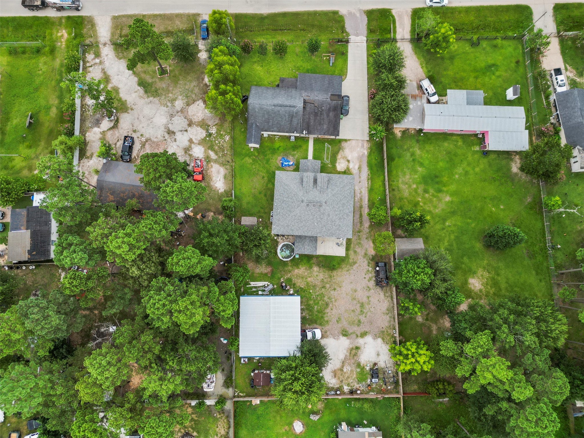 21502 Flint Trail Porter, TX 77365 - Photo 36 of 38 an aerial view of house with yard and outdoor seating