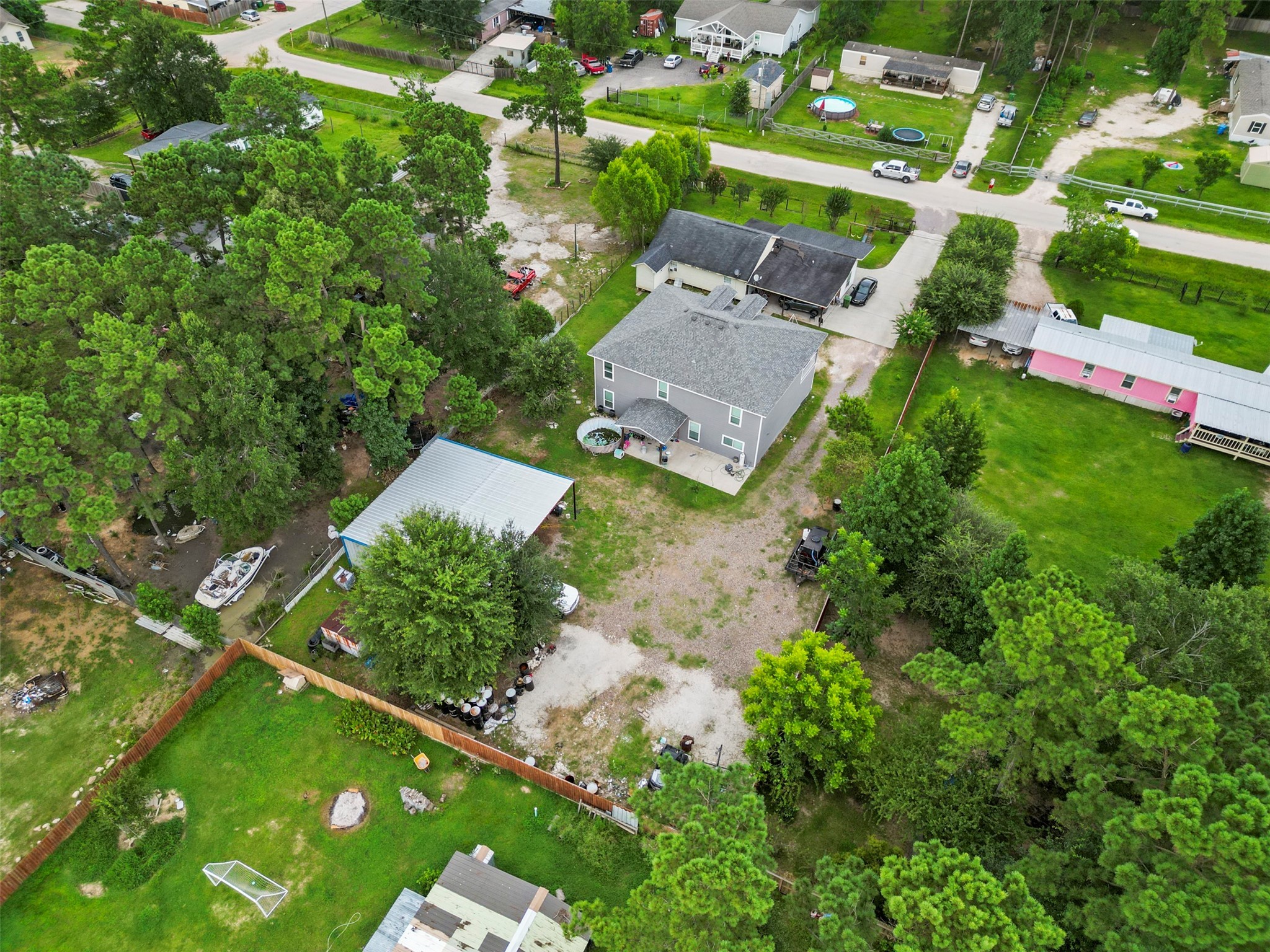 21502 Flint Trail Porter, TX 77365 - Photo 37 of 38 an aerial view of a house with a garden