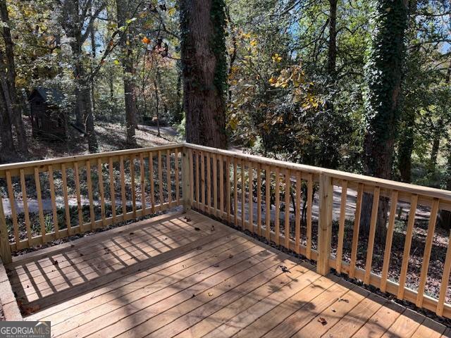 206 Sycamore Way Clarkesville, GA 30523 - Photo 19 of 19 a view of wooden balcony with outdoor space