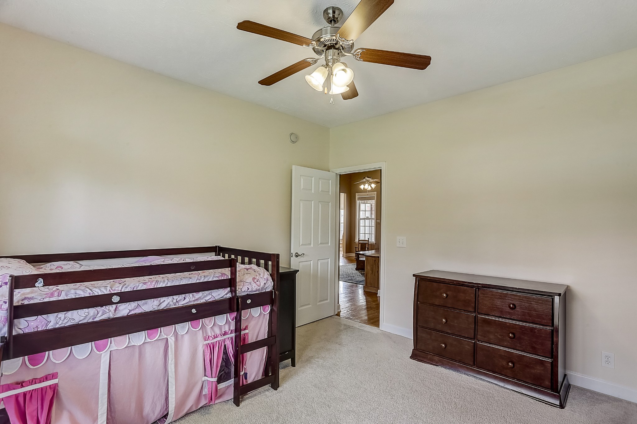 3947 Rowland Road Murfreesboro, TN 37128 - Photo 21 of 50 a bedroom with a bed and a ceiling fan