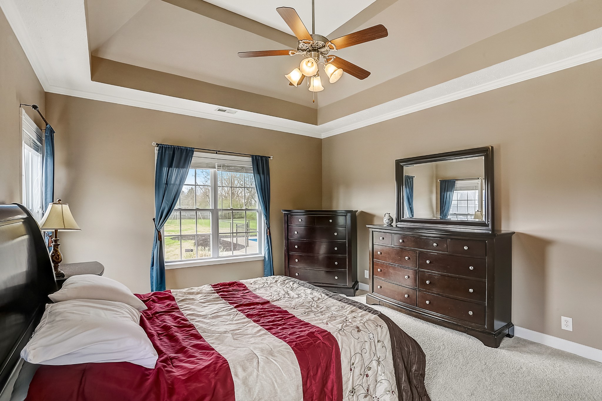3947 Rowland Road Murfreesboro, TN 37128 - Photo 23 of 50 a bedroom with a bed and a chandelier