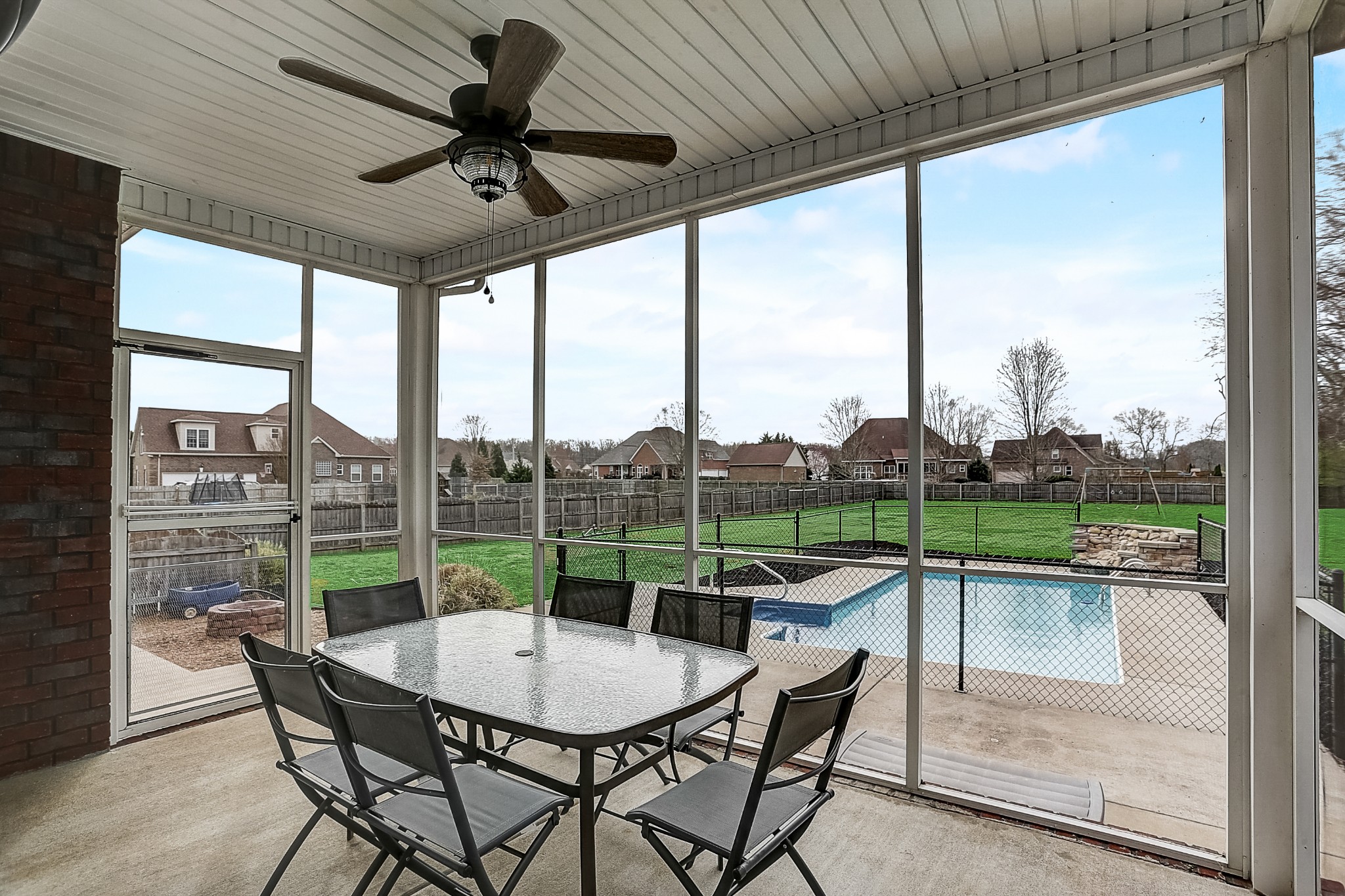 3947 Rowland Road Murfreesboro, TN 37128 - Photo 33 of 50 a view of a roof deck with table and chairs