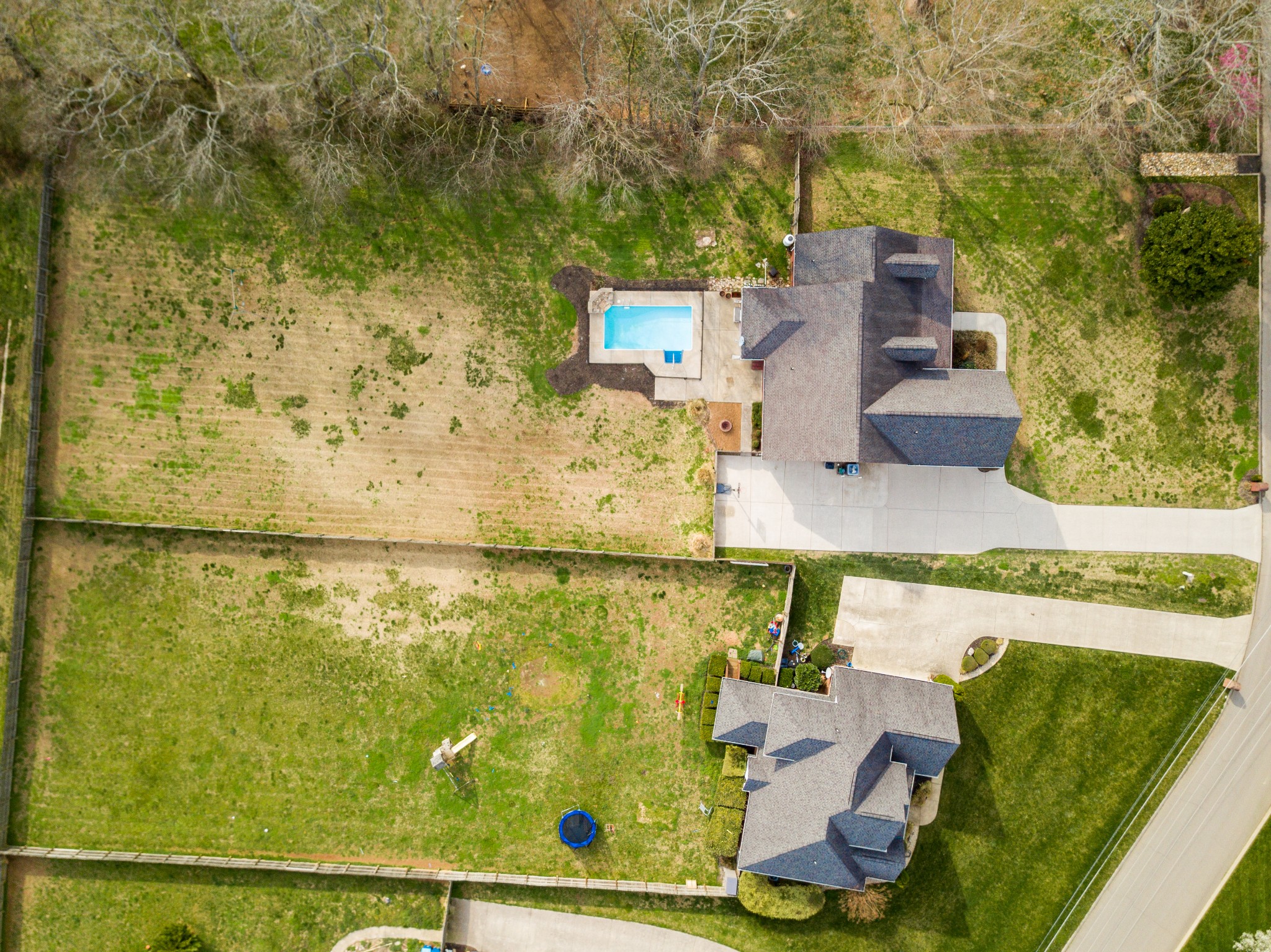 3947 Rowland Road Murfreesboro, TN 37128 - Photo 48 of 50 an aerial view of residential house with pool and yard
