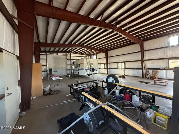 a room with gym equipment