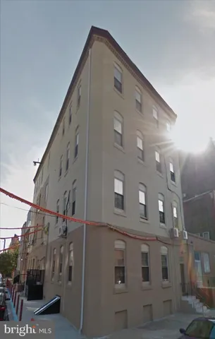 a front view of a building