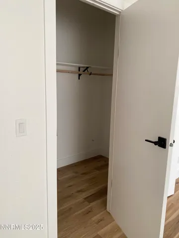 a view of a walk in closet