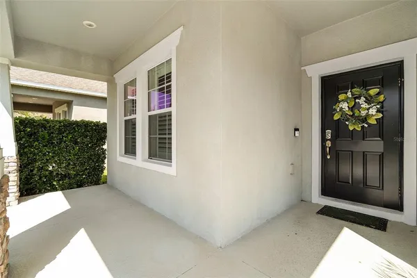 a view of livingroom with front door