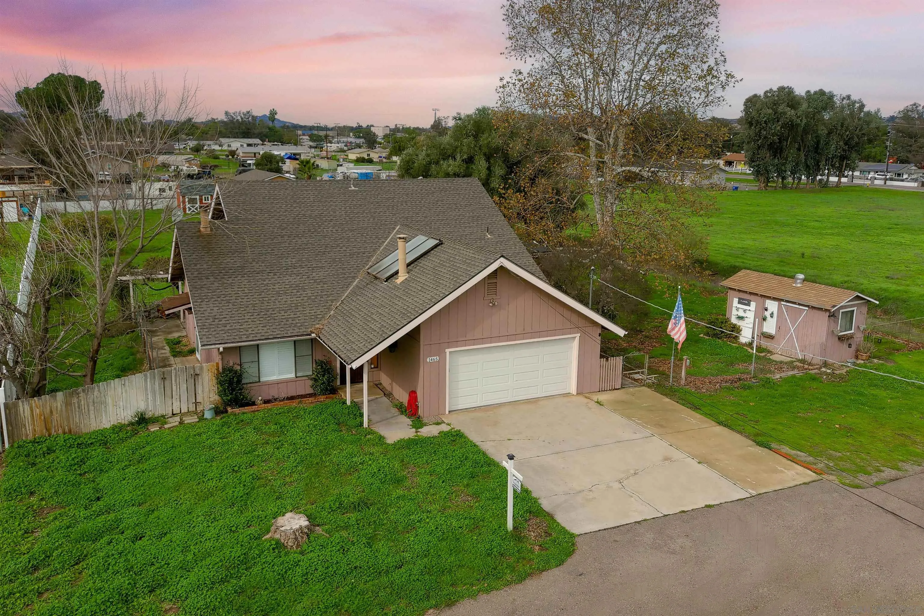 1465 Barnett Road Ramona, CA 92065 - Photo 12 of 43 a view of a house with a yard and tree s