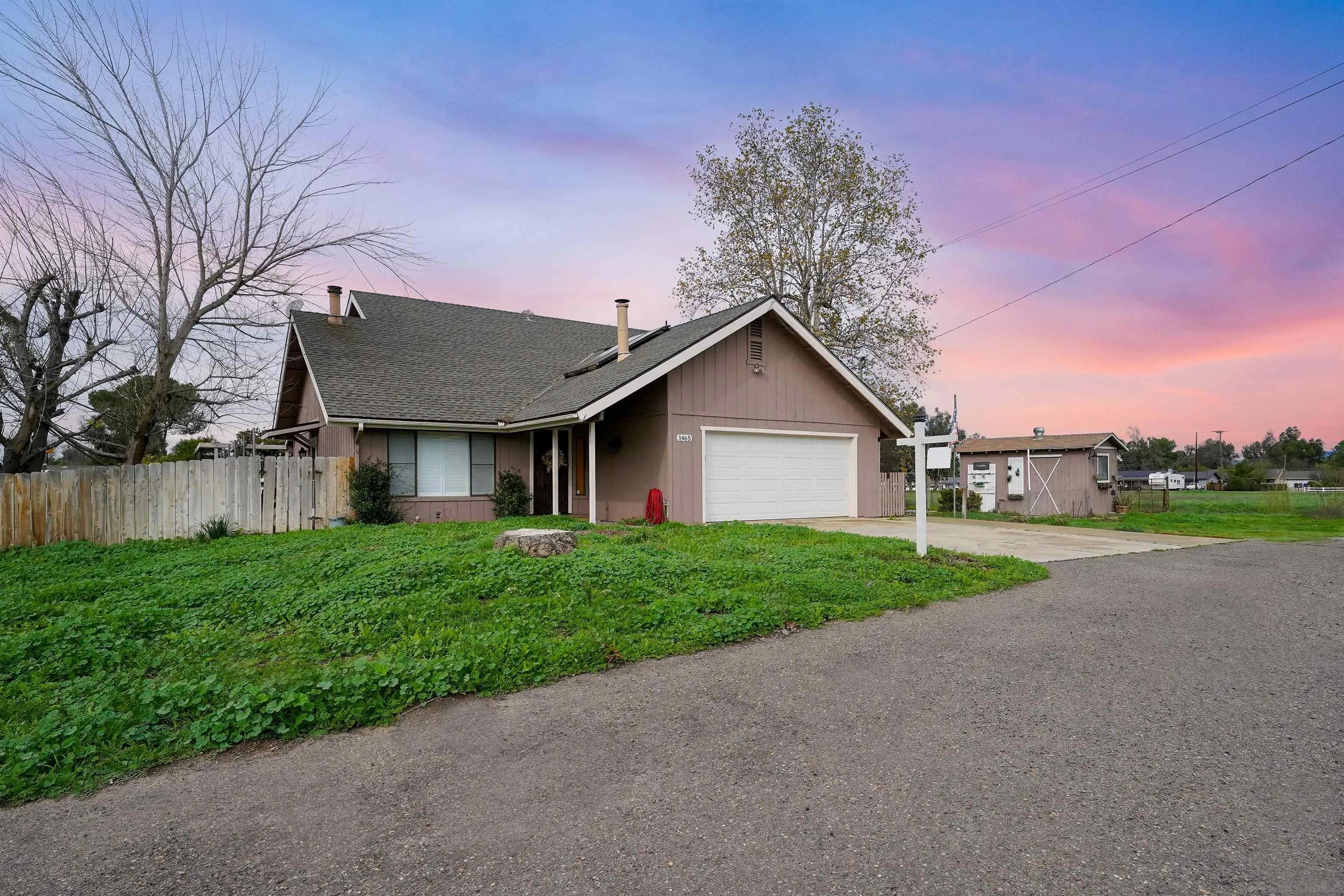 1465 Barnett Road Ramona, CA 92065 - Photo 3 of 43 a view of a house with a yard and large tree
