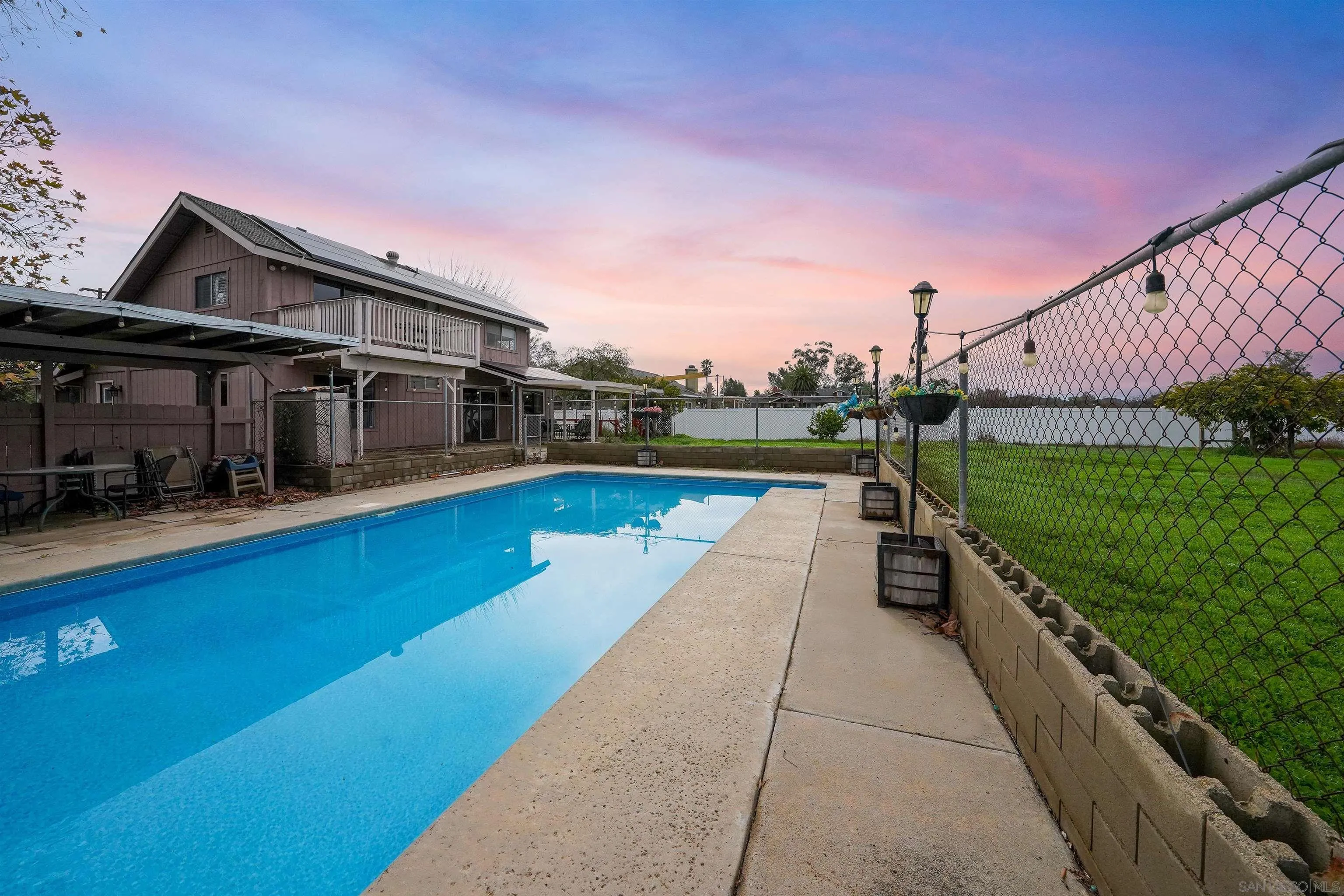 1465 Barnett Road Ramona, CA 92065 - Photo 36 of 43 a view of swimming pool with a yard