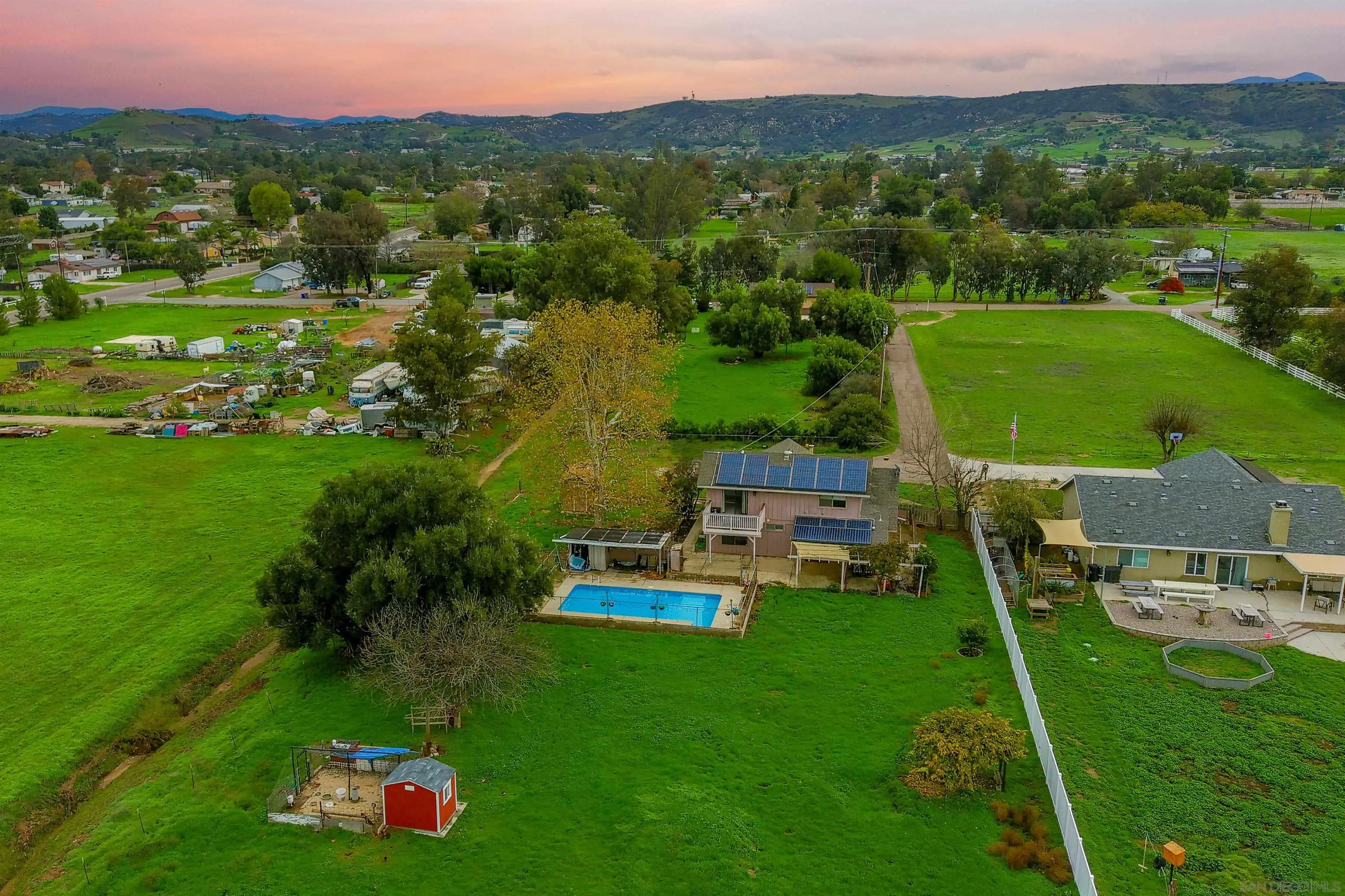 1465 Barnett Road Ramona, CA 92065 - Photo 6 of 43 a view of a house with a big yard