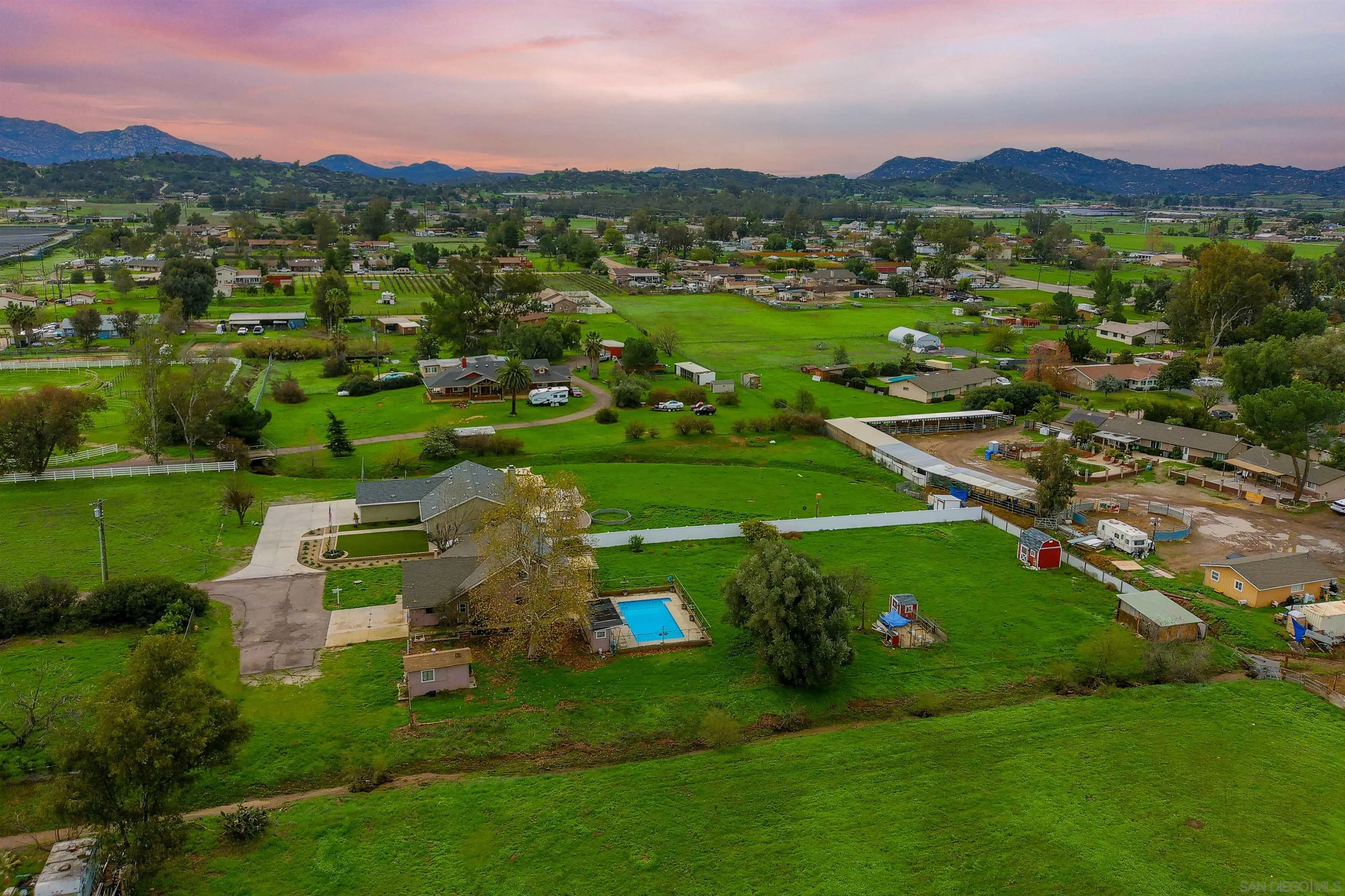 1465 Barnett Road Ramona, CA 92065 - Photo 7 of 43 a view of a garden with a lake
