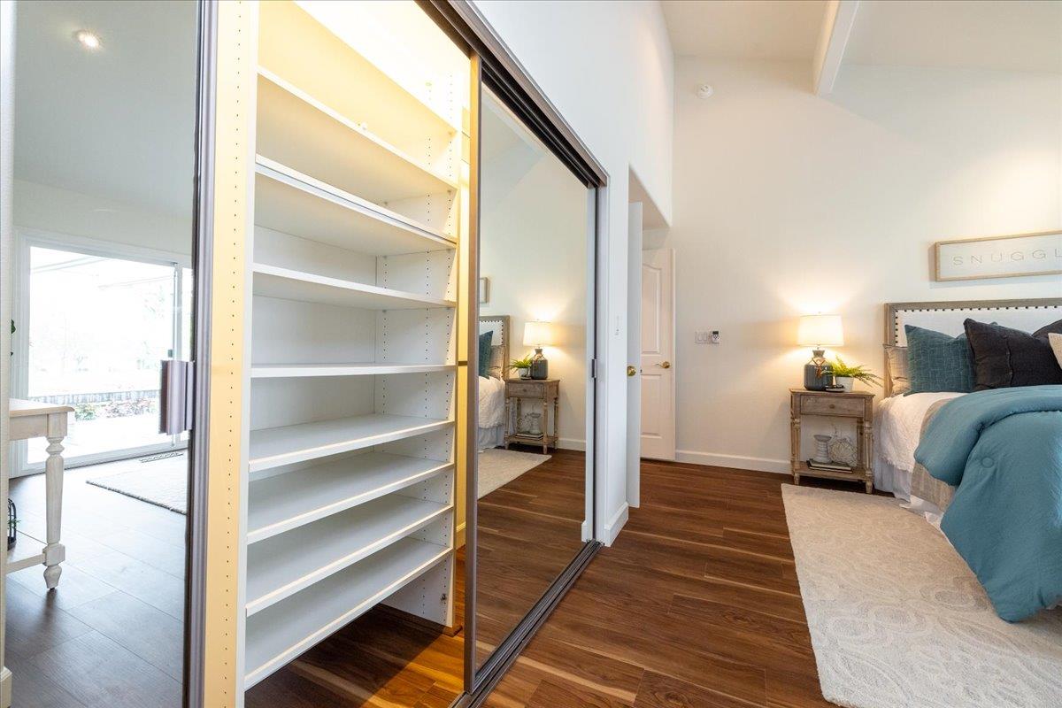 797 St George Road Danville, CA 94526 - Photo 20 of 52 a bedroom with a bed and a walk in closet