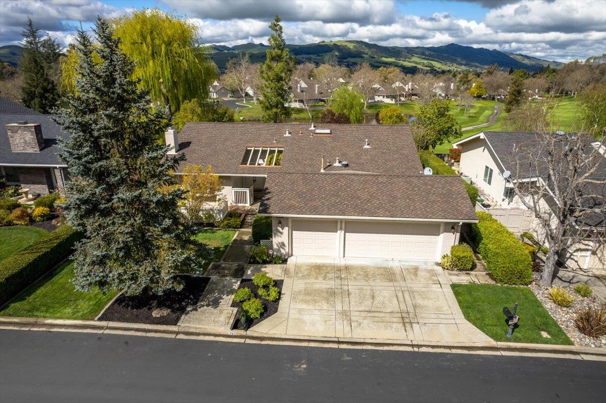 797 St George Road Danville, CA 94526 - Photo 40 of 52 an aerial view of a house with a yard and garden