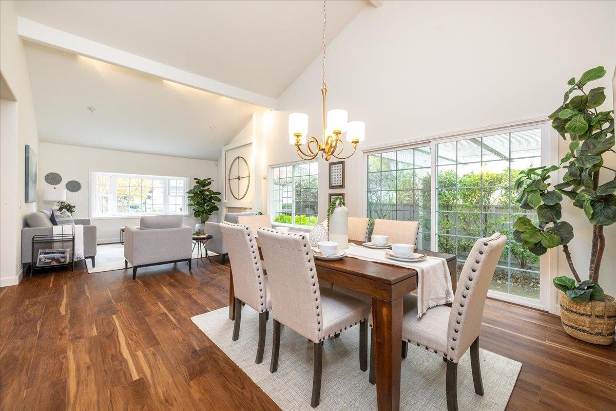797 St George Road Danville, CA 94526 - Photo 10 of 52 a view of a dining room with furniture window and wooden floor