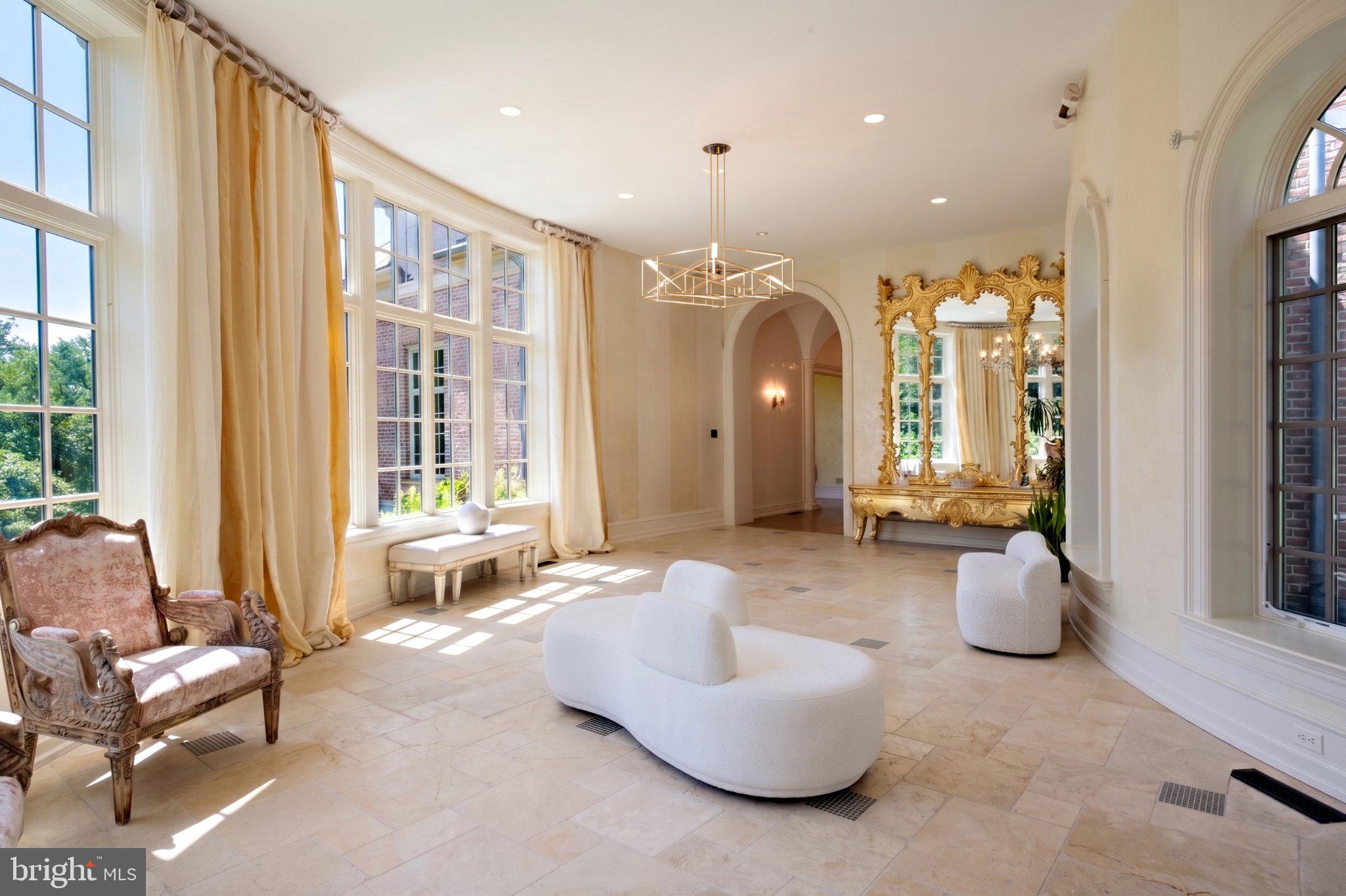 841 Merion Square Road Gladwyne, PA 19035 - Photo 13 of 30 Garden room with tumbled marble floors