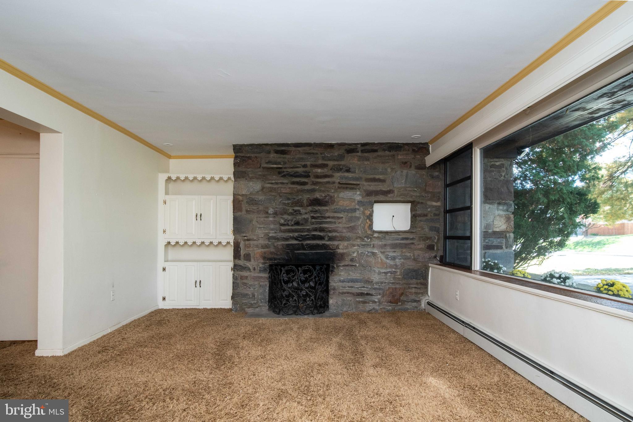 2211 Windsor Circle Broomall, PA 19008 - Photo 5 of 34 Stone Walled Fireplace #1 with Built in
