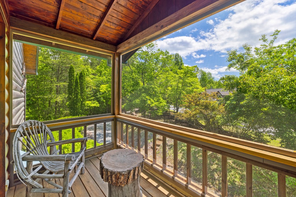1600 My Mountain Road Morganton, GA 30560 - Photo 22 of 50 a view of a two chairs in the balcony