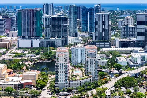 a view of a street with sitting area