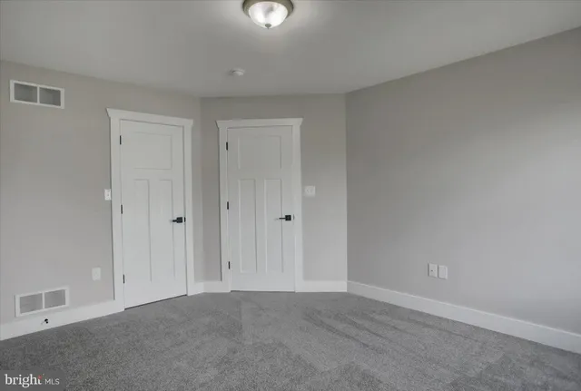 a view of an empty room