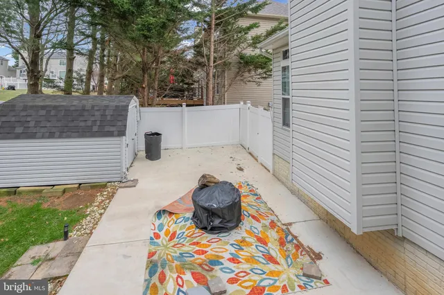 a backyard of a house