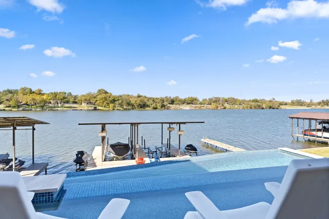 a view of a terrace with outdoor space