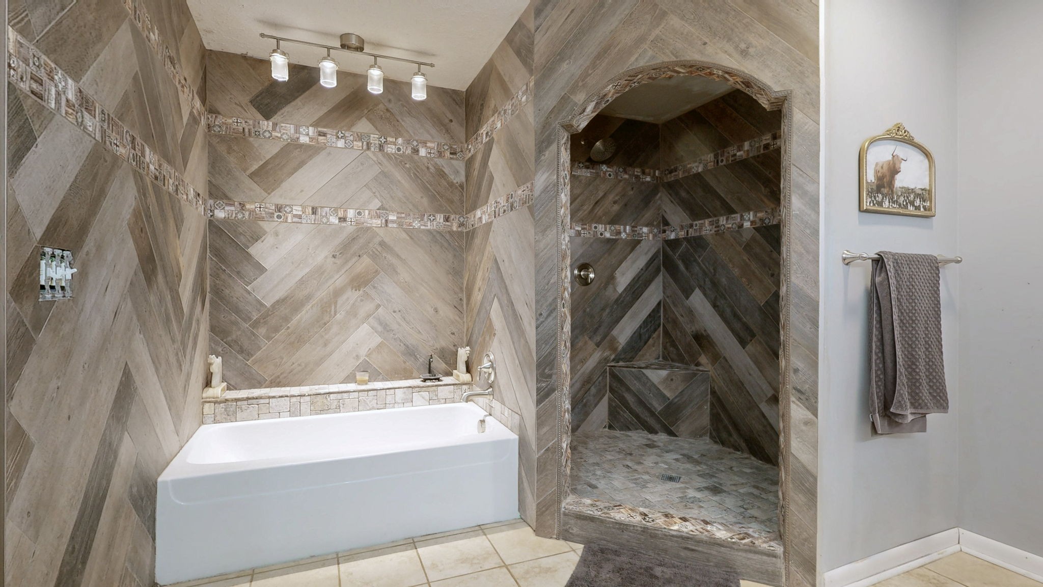 3182 Cairo Bend Road Lebanon, TN 37087 - Photo 20 of 51 a bathroom with a tub and a shower