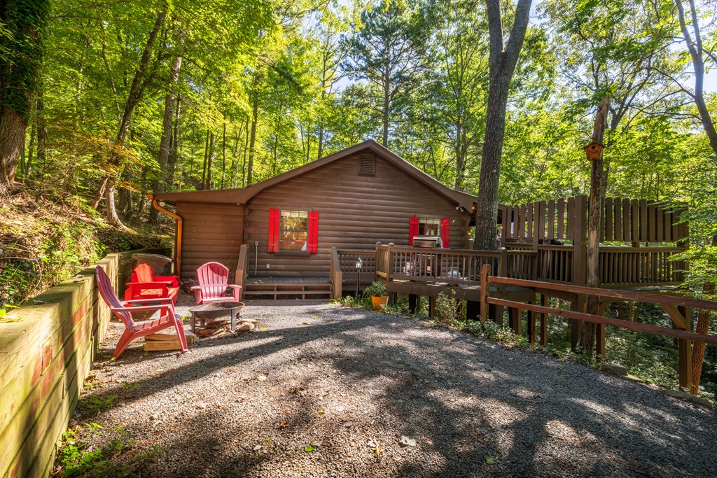 129 Cherokee Drive Blue Ridge, GA 30513 - Photo 23 of 26 a view of a two chairs in the patio