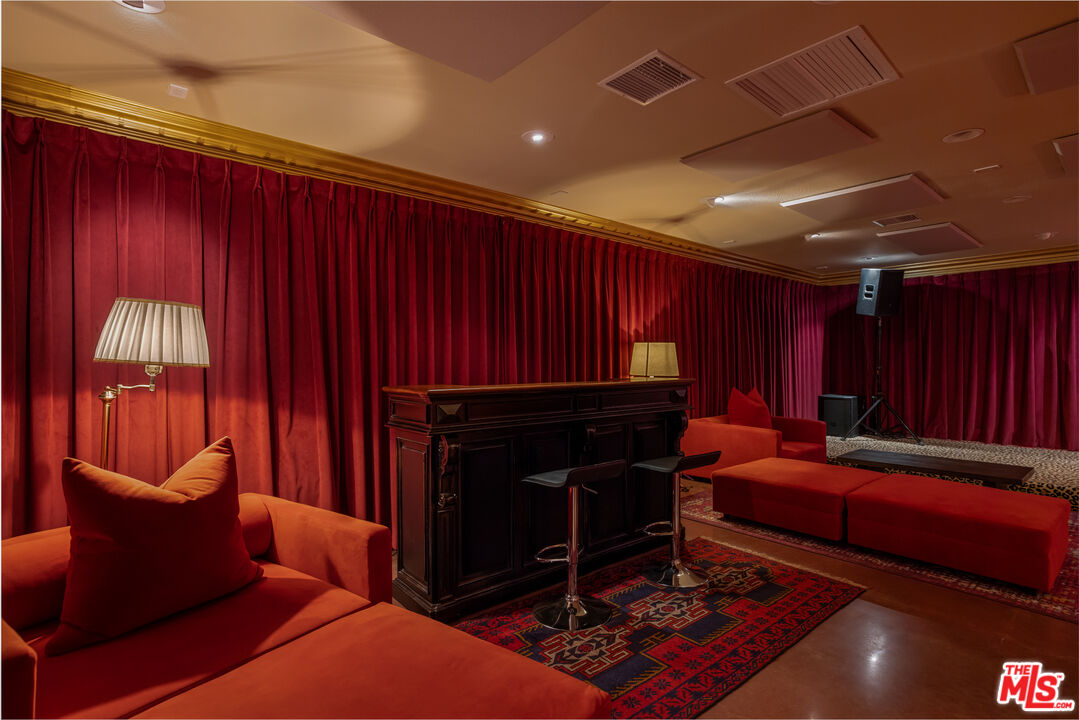 64425 Carot Road Joshua Tree, CA 92252 - Photo 38 of 73 a living room with furniture a fireplace and a flat screen tv