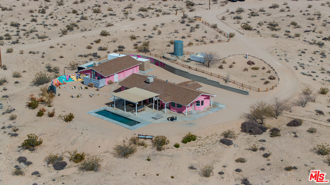 64425 Carot Road Joshua Tree, CA 92252 - Photo 55 of 73 an aerial view of a wooden floor