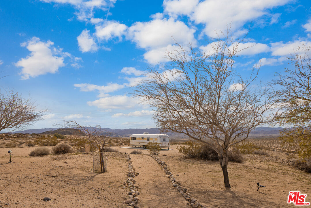 64425 Carot Road Joshua Tree, CA 92252 - Photo 7 of 73 a view of a yard with a snow