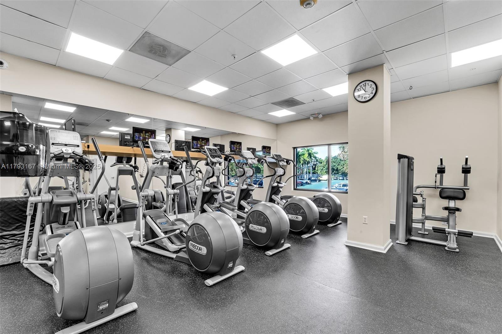 2333 Brickell Avenue, Unit 1401 Miami, FL 33129 - Photo 32 of 36 a view of a room with gym equipment