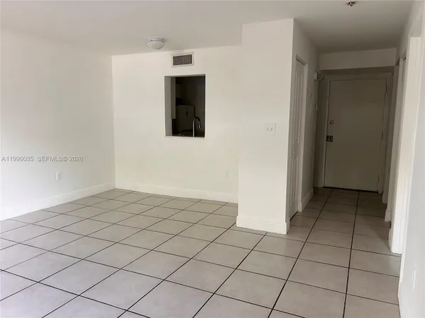 a view of an empty room