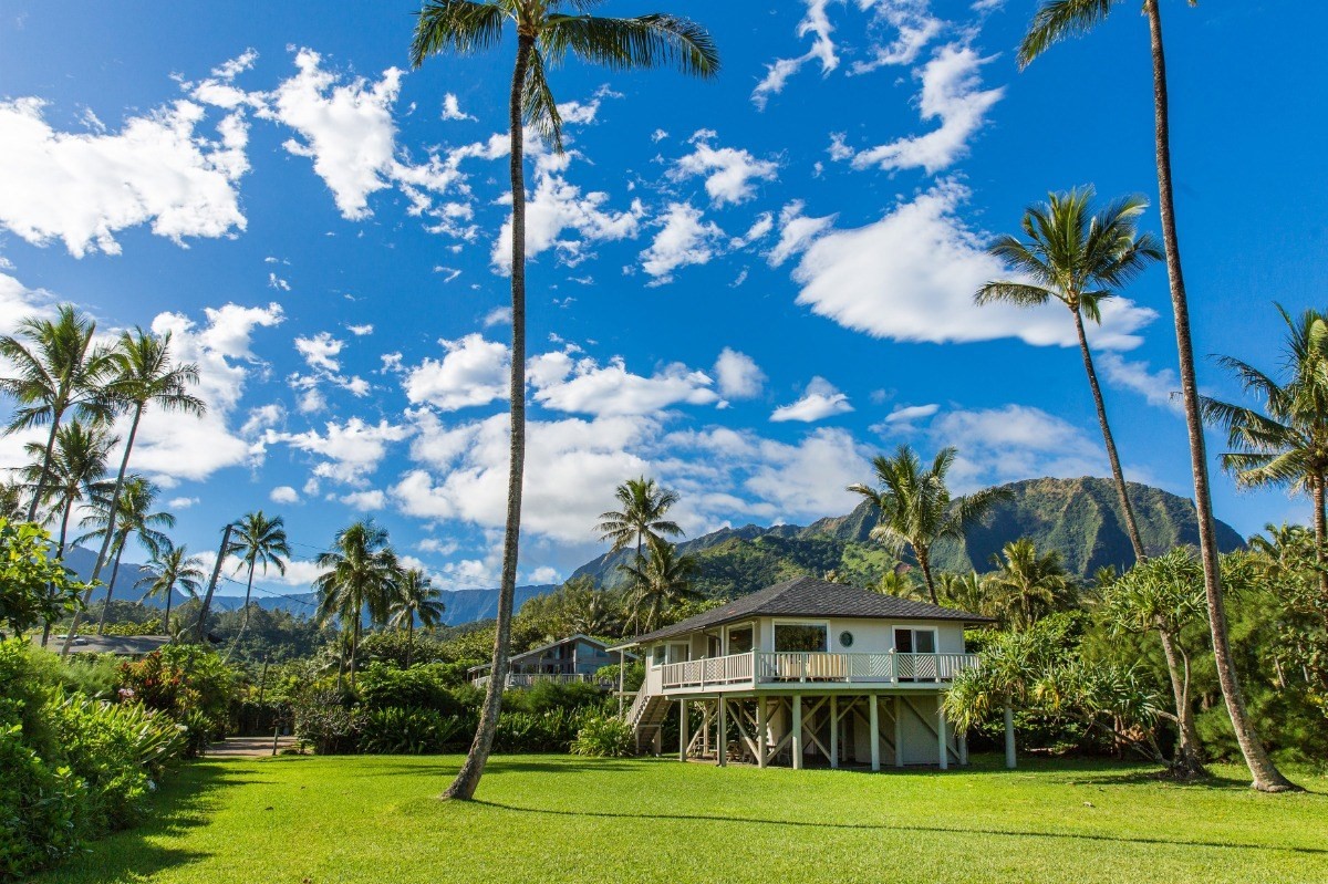 7206 Alamoo Road Hanalei, HI 96714 - Photo 17 of 17 a front view of a house with a yard