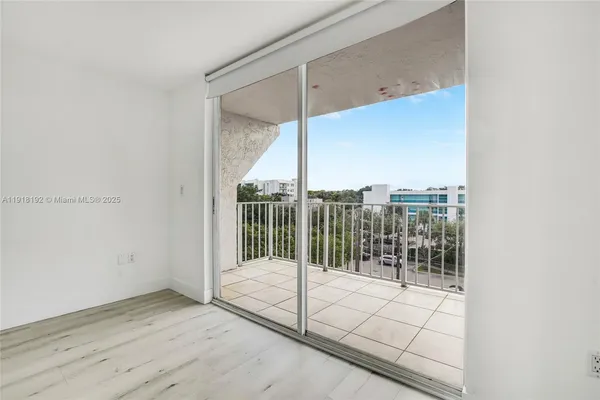 a view of a balcony