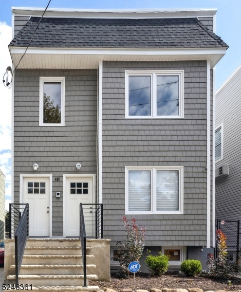 a front view of a house