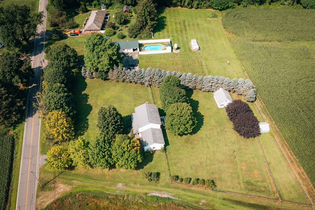 36 Depot Road Hatfield, MA 01038 - Photo 13 of 39 an aerial view of a residential houses with outdoor space
